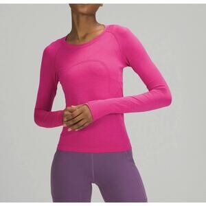 Lululemon NWT Swiftly Tech 2.0 Race Length Long Sleeve Shirt 0 Sonic Pink